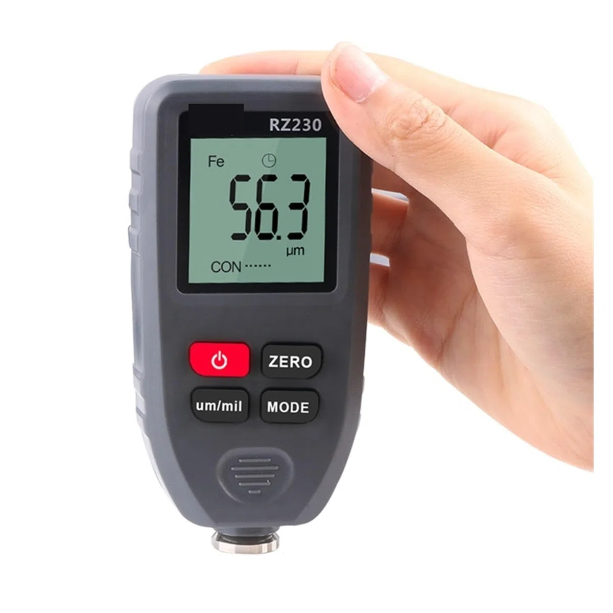 RZ230 jauge d'épaisseur de revêtement numérique Portable 0-1300um testeur Film peinture carrosserie Um/mil Haute Précision