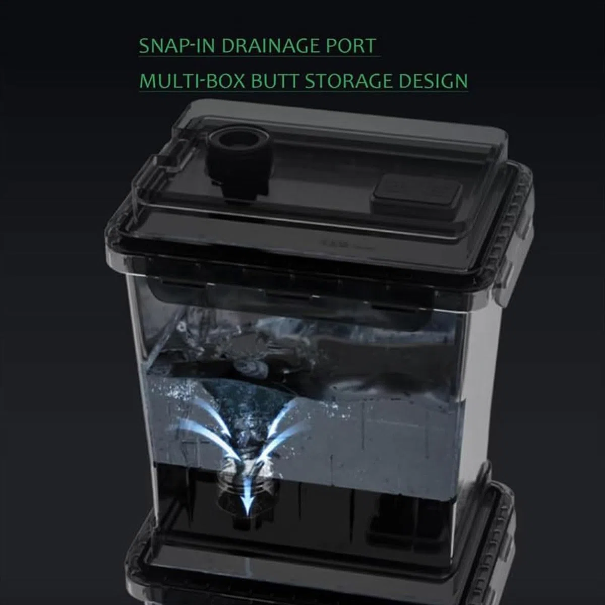 Machine de nettoyage pour imprimante 3D, lavage oscillant de bureau, 2 boîtes de nettoyage, port de vidange clipsable, sans immersion, nettoyage en ≤ 4 min pour modèles d'impression 3D