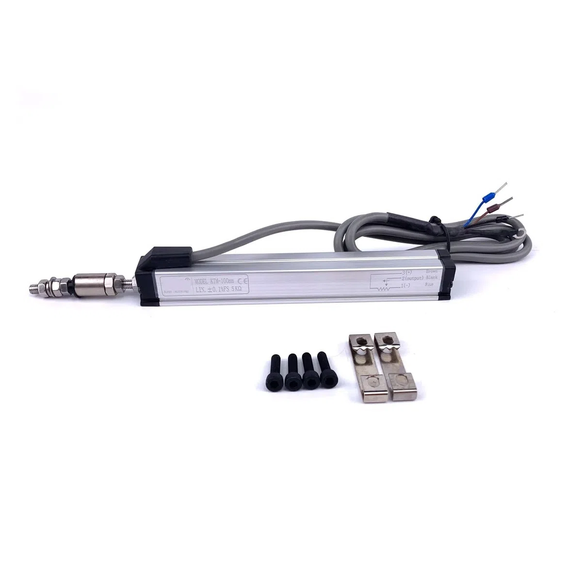 Capteur de position linéaire Mini Rod Type 25-300 mm, transducteur déplacement for machine moulage par injection Machines industrielles(200mm)