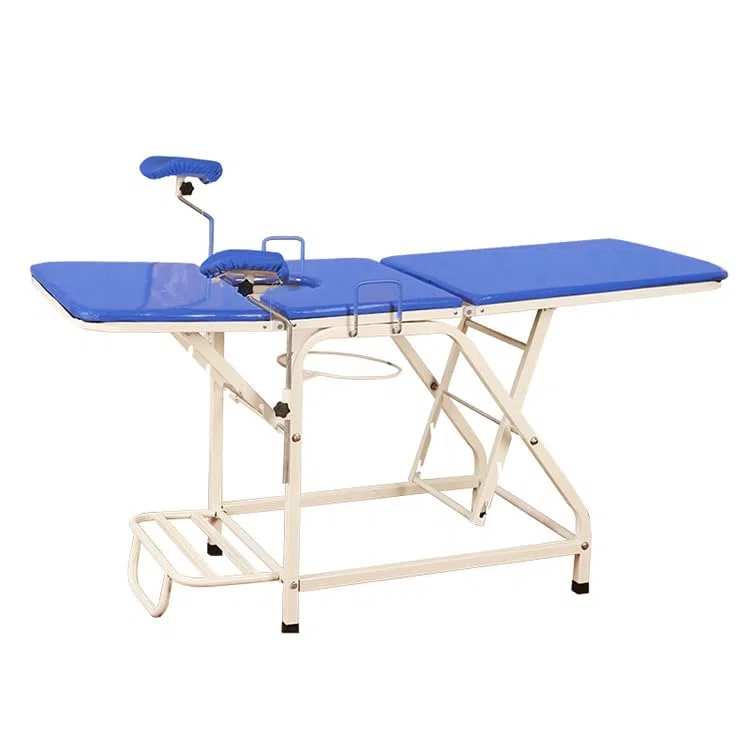Table d'examen à dossier réglable avec fonction de rinçage pliable pour hôpital et clinique