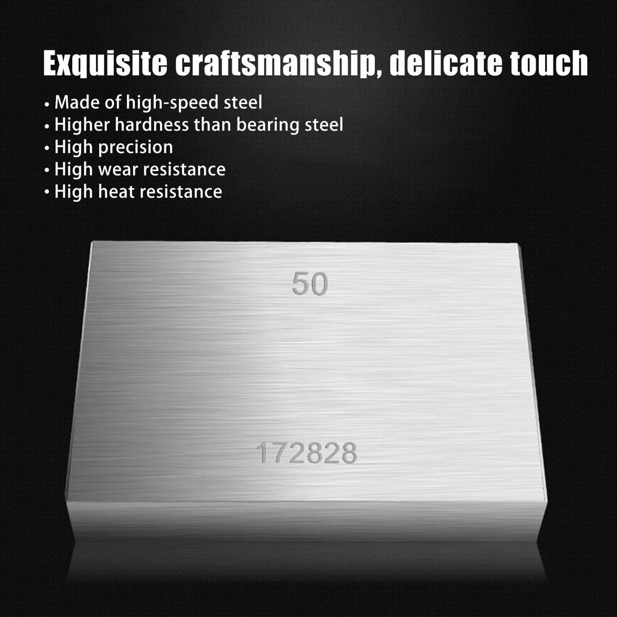 32 pièces Bloc de calibrage métrique en acier pour tour, grade 0, blocs de coulissement 1,005-50mm, outils de mesure